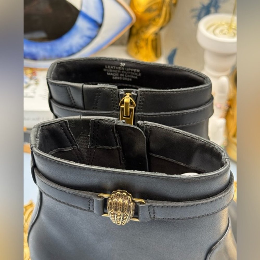 🆕 KURT GEIGER LONDON 🧿 NWOT Kensington Flexi Woven Leather Ankle Boots, Sz 7 - Picture 8 of 16